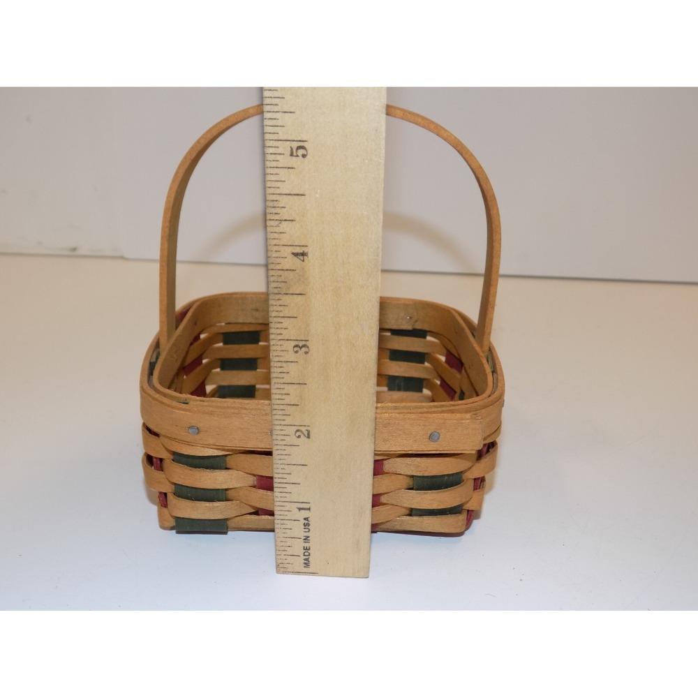 Small Holiday Helper Basket w/ Paprika Liner & Protector 2003 Longaberger - Picture 13 of 16